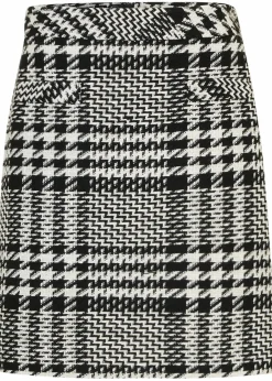 bonprix Bekleidung·Sportbekleidung|Röcke^Rock aus softem Bouclégarn schwarz/wollweiß
