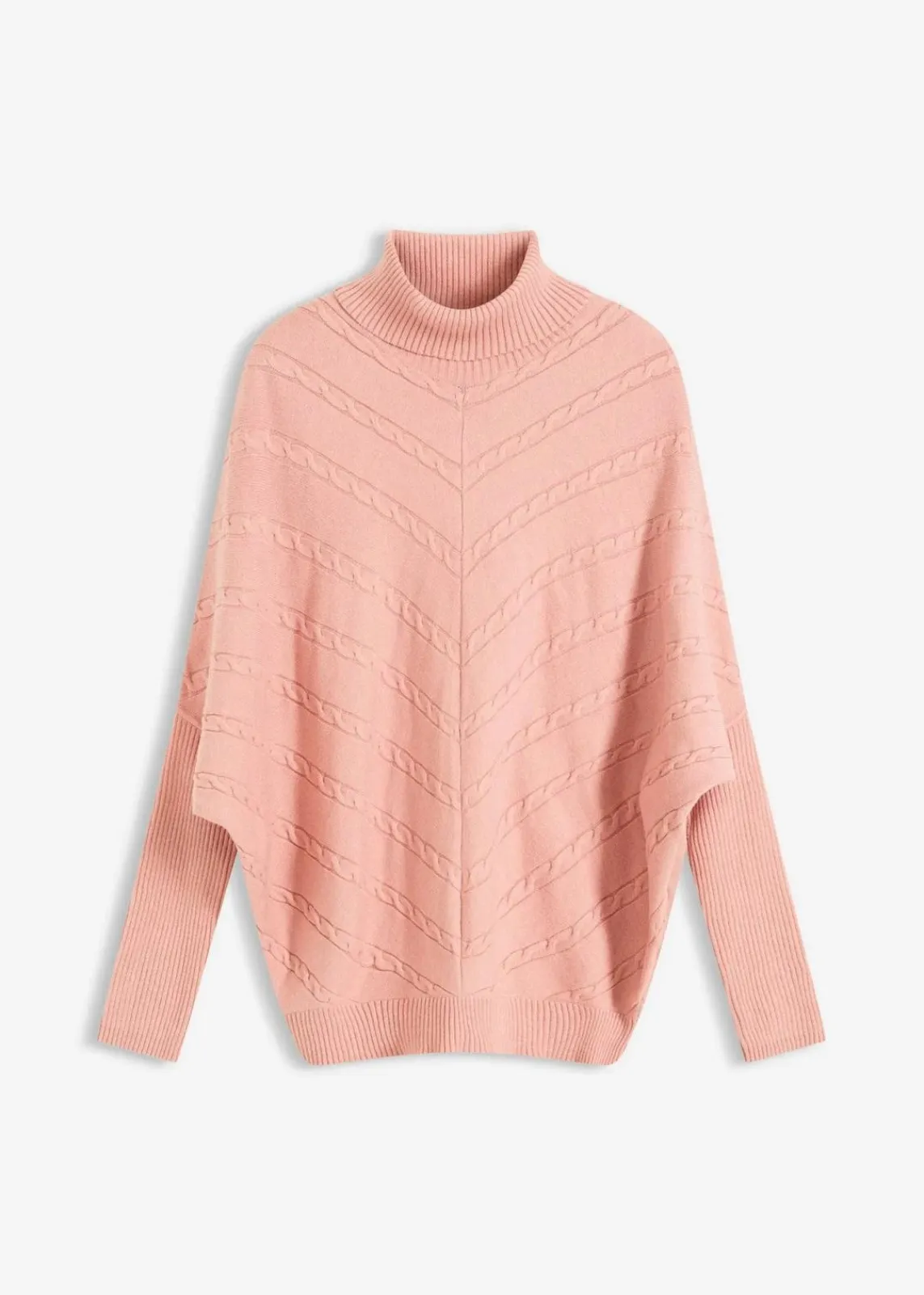 bonprix Bekleidung·Umstandsmode|Strickmode^Rollkragenpullover vintagerosa