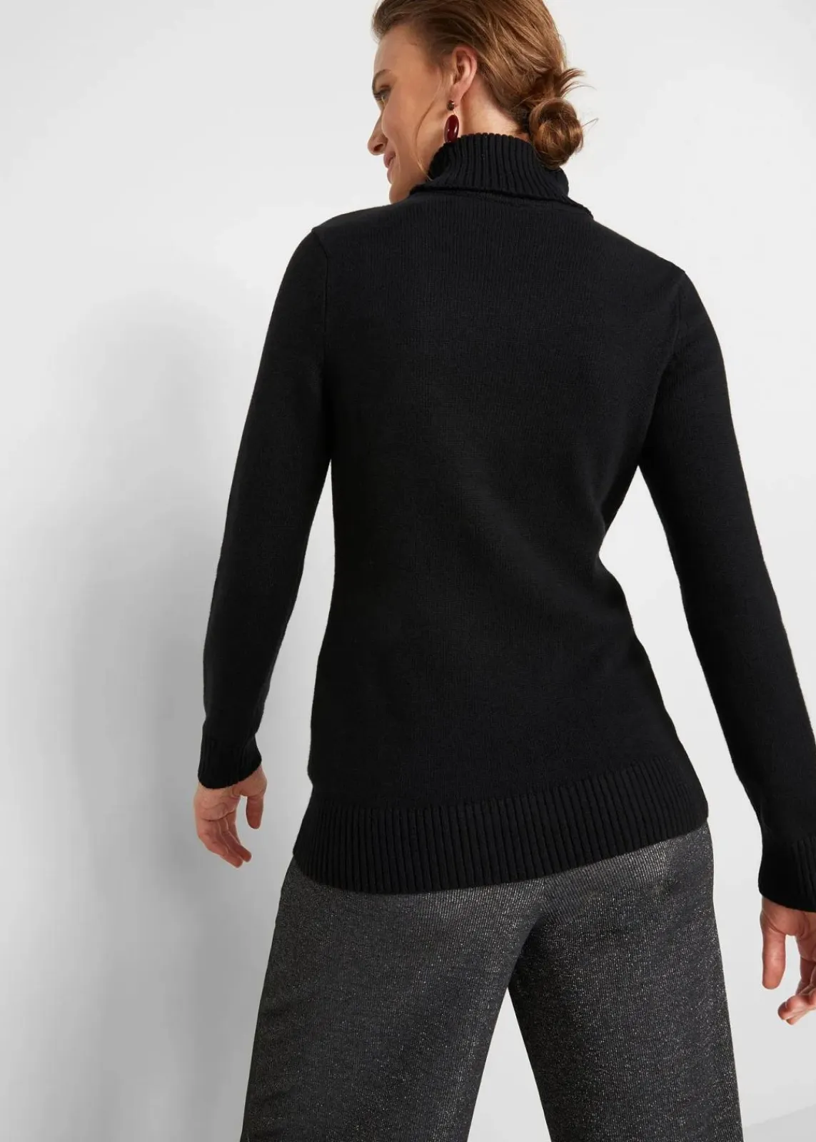 bonprix Bekleidung·Umstandsmode|Strickmode^Rollkragenpullover schwarz