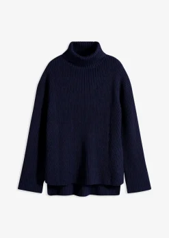 bonprix Bekleidung·Umstandsmode|Bekleidung·Jeans^Rollkragenpullover aus reiner Baumwolle dunkelblau
