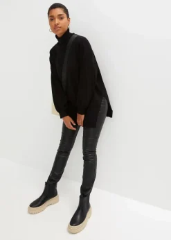 bonprix Bekleidung·Umstandsmode|Bekleidung·Jeans^Rollkragenpullover aus Viskose-Mix schwarz
