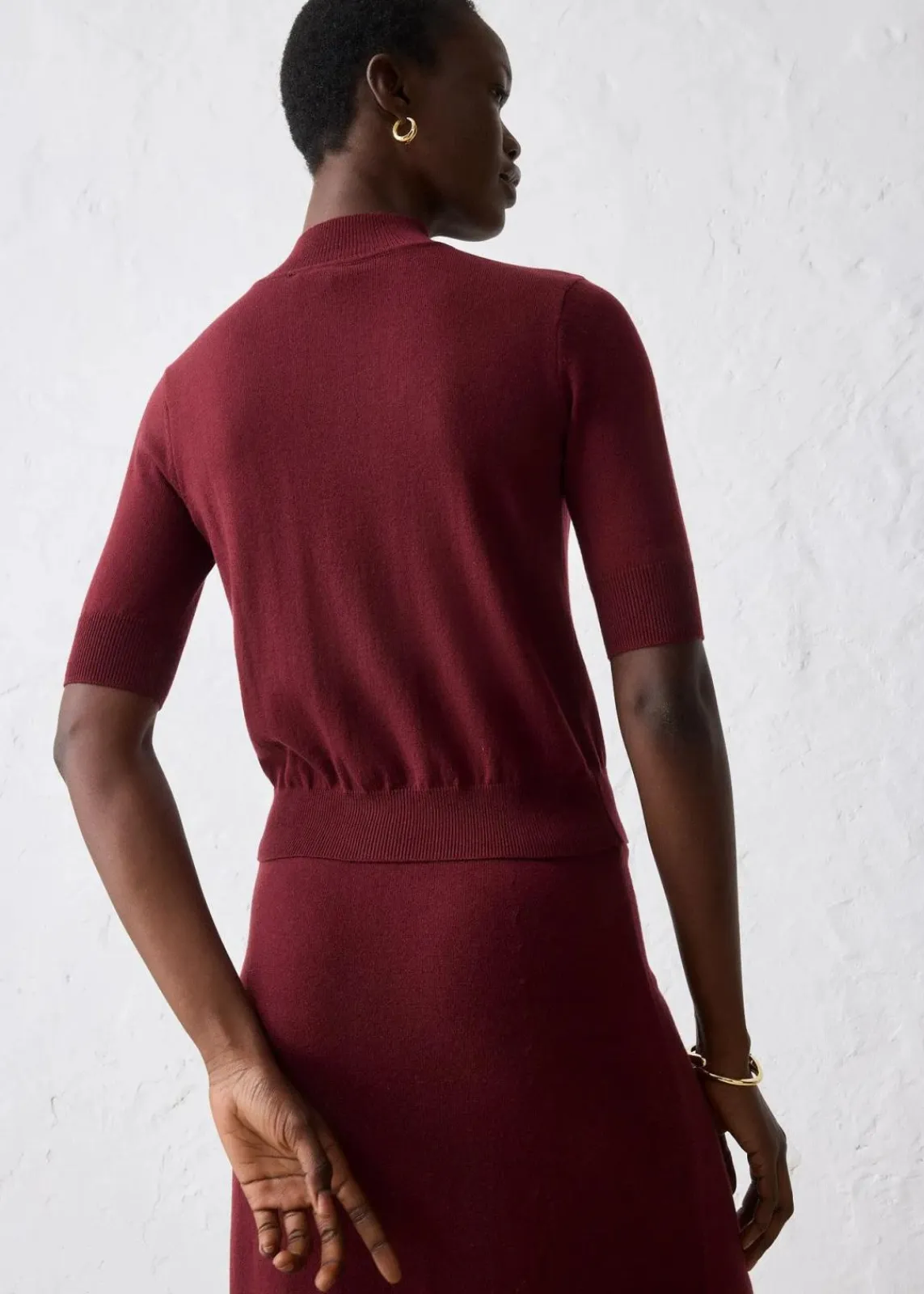 bonprix Pullover & Strickjacken|Strickmode^Rollkragenpullover aus weichem Woll-Mix ahornrot