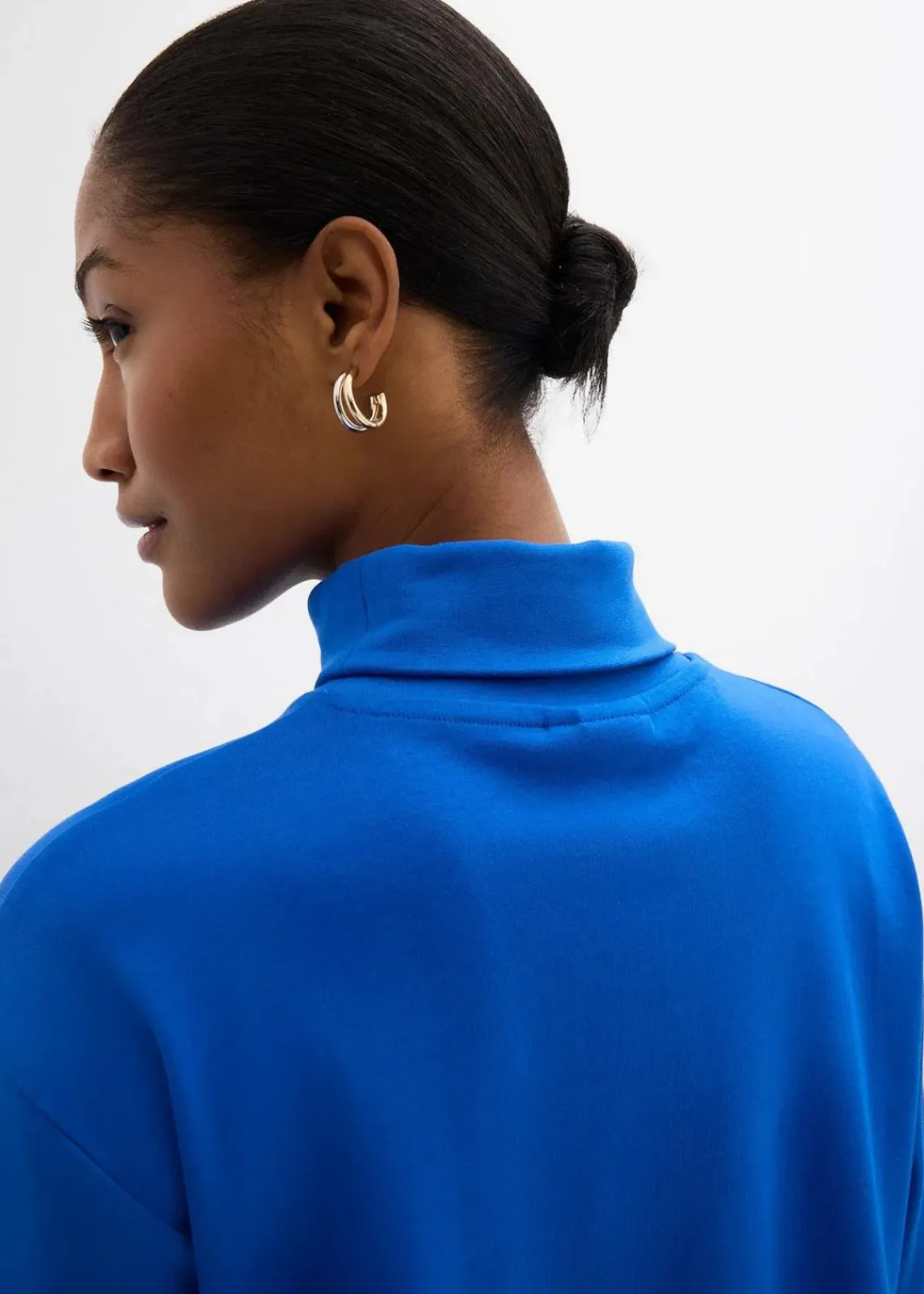 bonprix Shirts & Tops^Rollkragenshirt aus reiner Bio-Baumwolle arktikblau