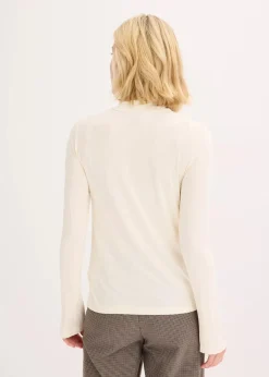 bonprix Shirts & Tops^Rollkragenshirt mit dekorativen Knöpfen cremeweiß