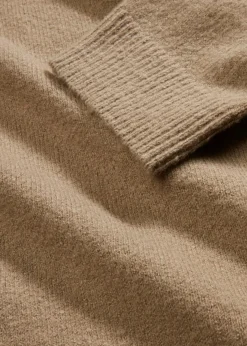 bonprix Strickmode|Pullover & Strickjacken^Rundhalspullover mit überschnittener Schulter new khaki