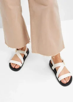 bonprix Strandmode|Sommerschuhe^Sandalen cremeweiß