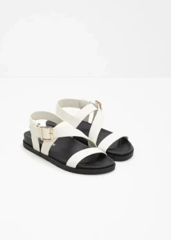 bonprix Strandmode|Sommerschuhe^Sandalen cremeweiß