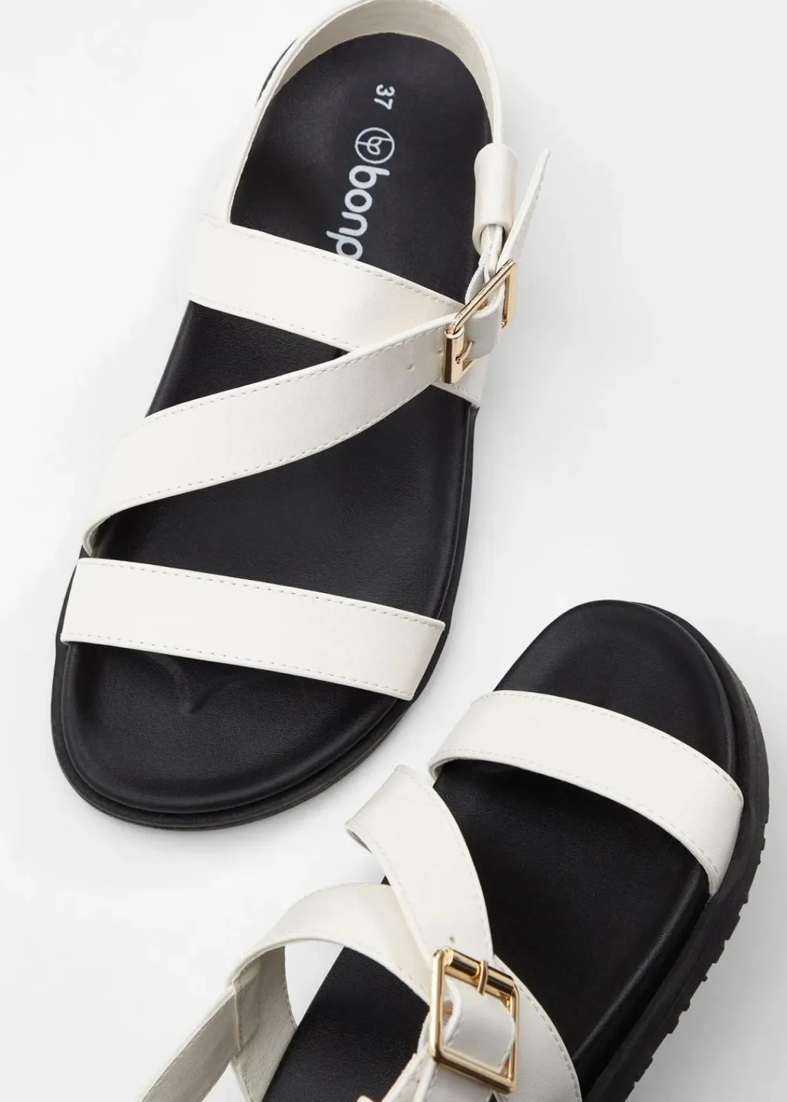 bonprix Strandmode|Sommerschuhe^Sandalen cremeweiß