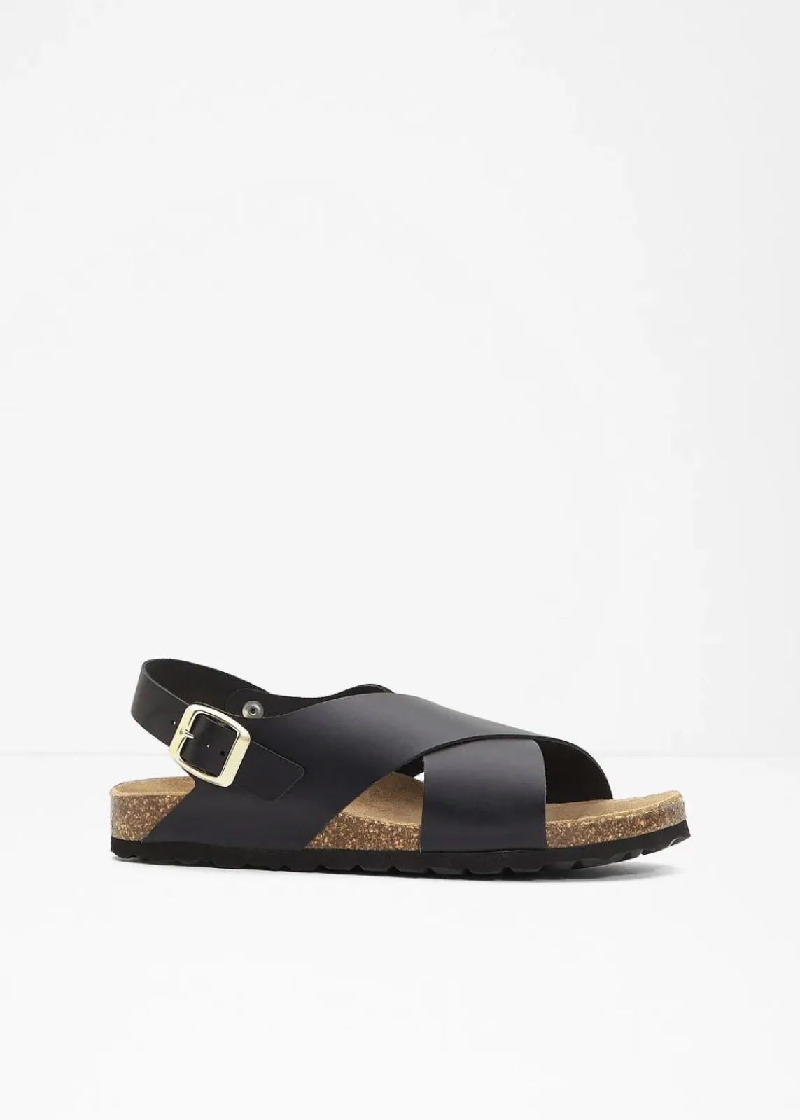 bonprix Sommerschuhe|Nachhaltigere Materialien^Sandalen aus Leder schwarz