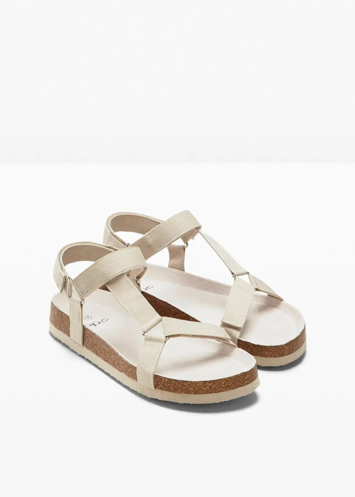 bonprix Sommerschuhe^alen mit leicht geformtem Fußbett sand