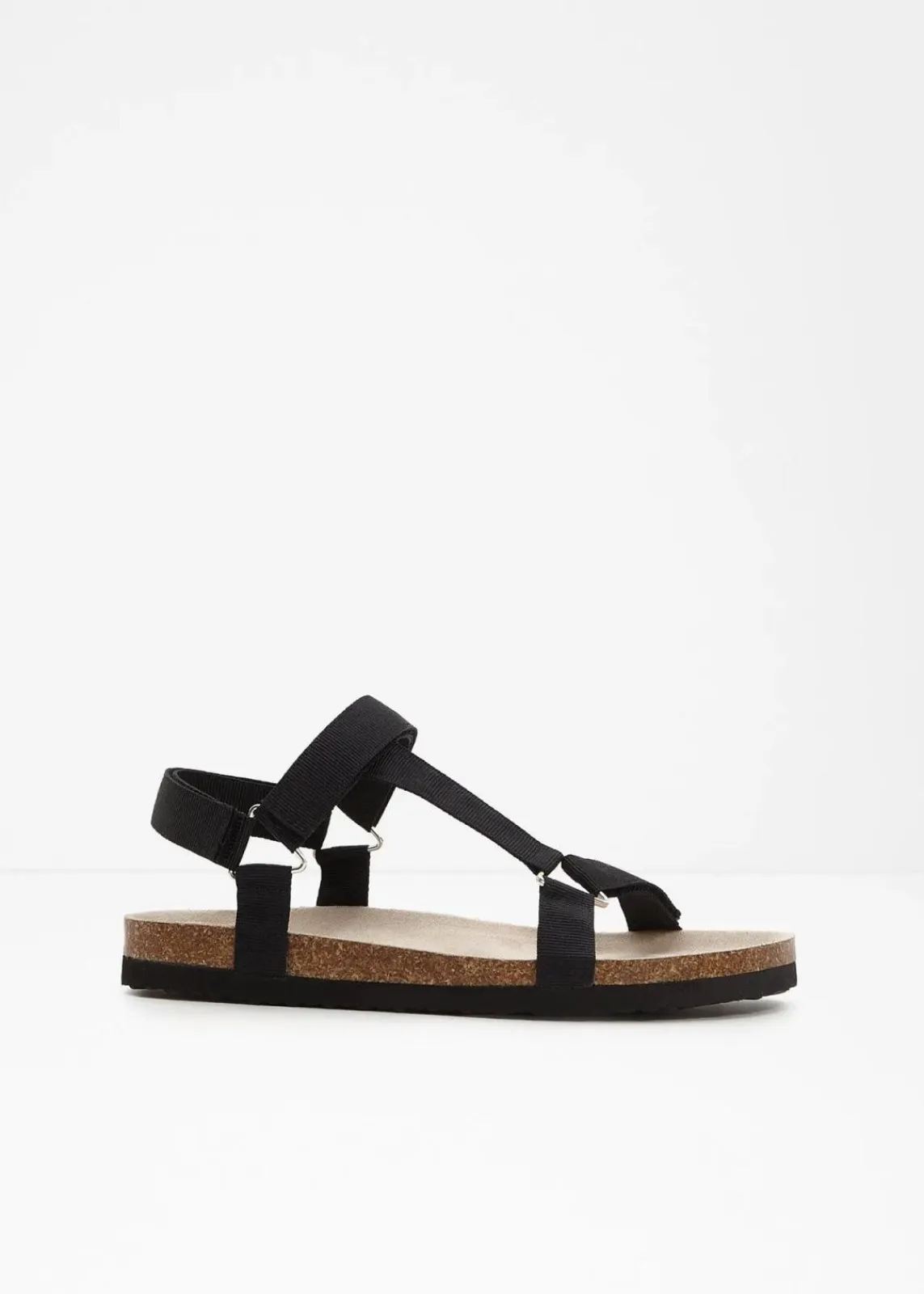 bonprix Sommerschuhe^Sandalen mit leicht geformtem Fußbett schwarz