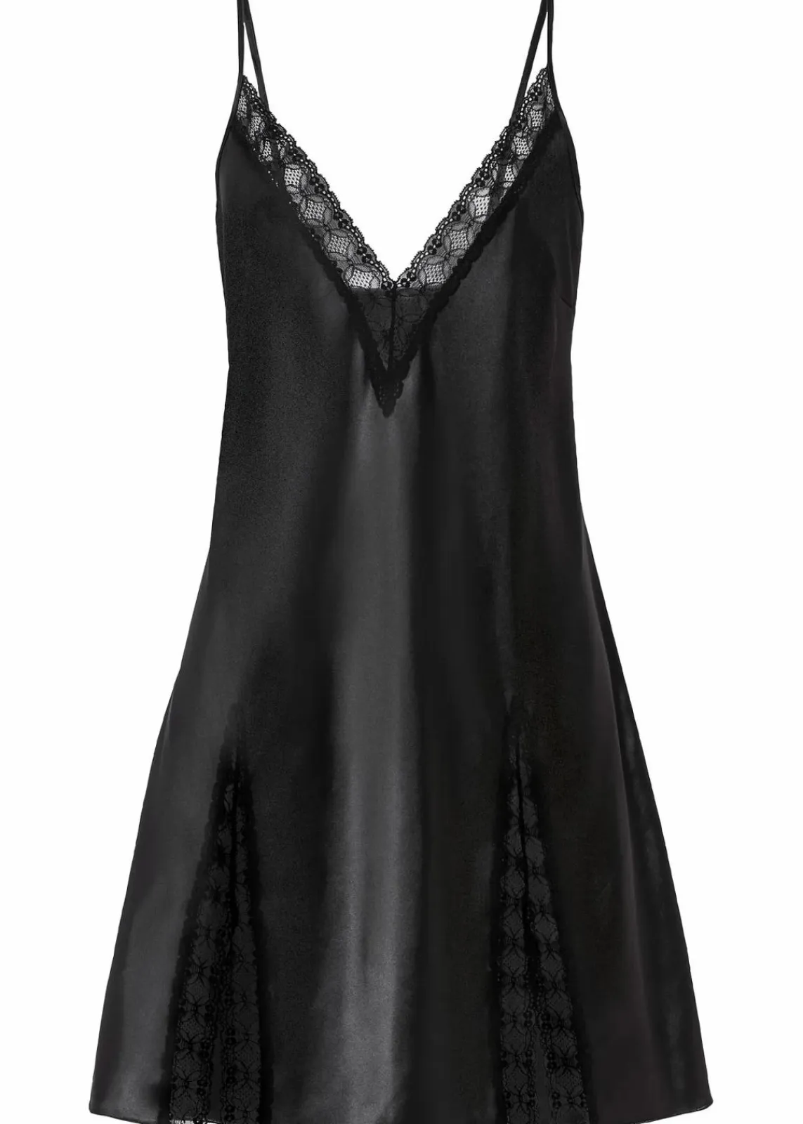 bonprix Wäsche·Corsagen & Negligés|Wäsche·Dessous^Satin Negligé schwarz