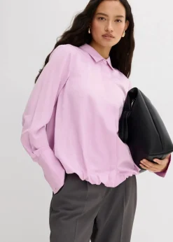 bonprix Blusen & Tuniken|Bekleidung·Jacken & Mäntel^Satinbluse aus Viskose-Mix softflieder