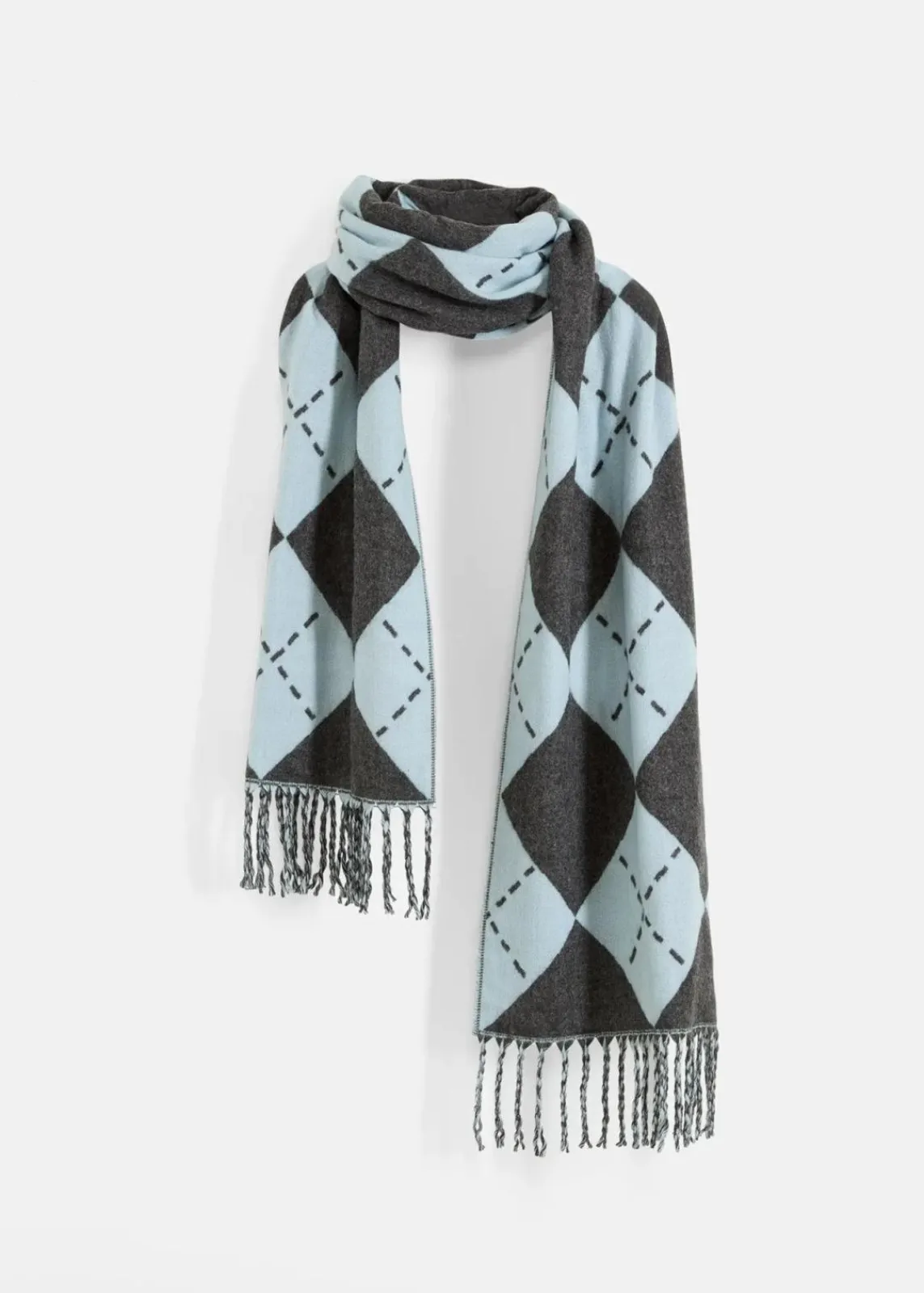 bonprix Schals & Tücher|Schuhe & Accessoires In Spezialgrößen·Tücher & Ponchos^Schal hellblau/grau meliert