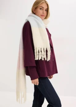 bonprix Schals & Tücher|Schuhe & Accessoires In Spezialgrößen·Tücher & Ponchos^Schal flieder/creme/hellblau/rosa