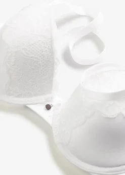 bonprix Große Cups D-H|Bhs^Schalen BH mit Glanzeffekt weiß