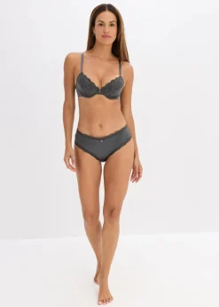 bonprix Bhs|Dessous^Schalen BH mit Glanzeffekt schiefergrau