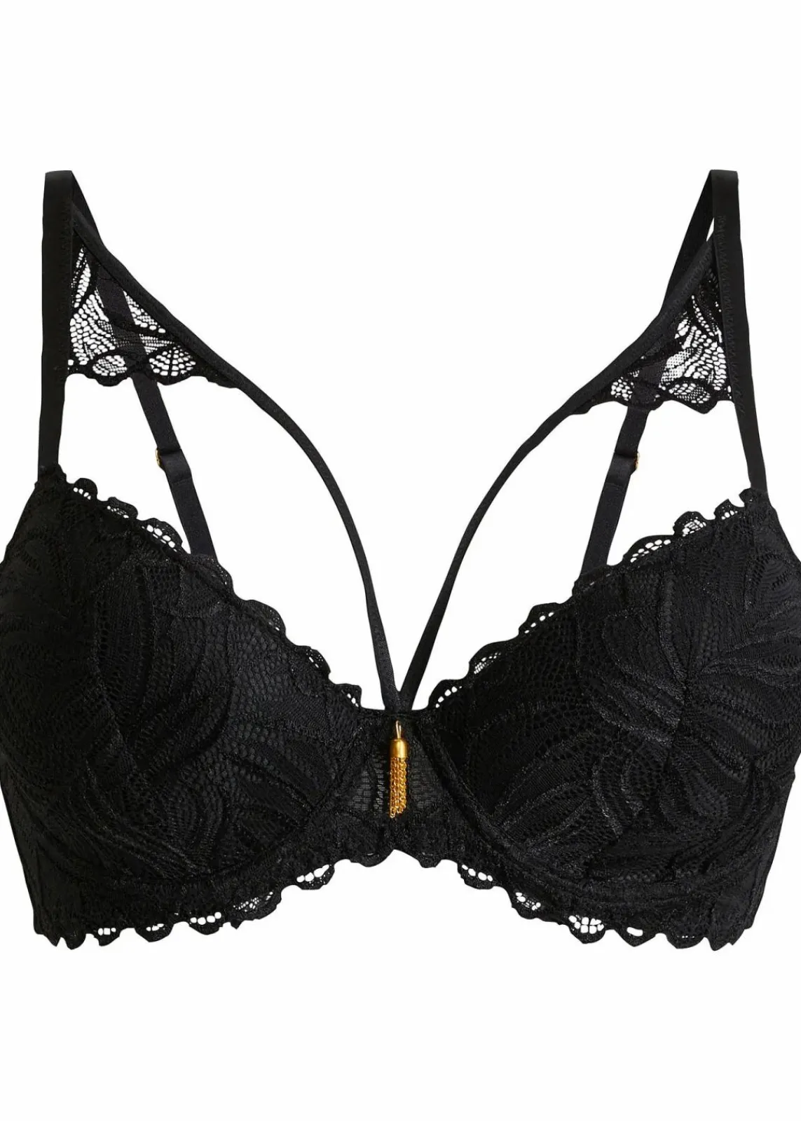 bonprix Große Cups D-H|Nachhaltigere Materialien^Schalen-BH aus edler Spitze schwarz