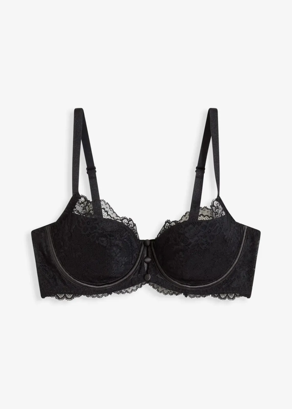 bonprix Große Cups D-H|Bhs^Schalen-BH aus feiner Spitze schwarz
