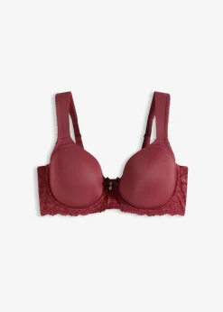 bonprix Große Cups D-H|Bhs^Schalen-BH mit gepolsterten Trägern beere
