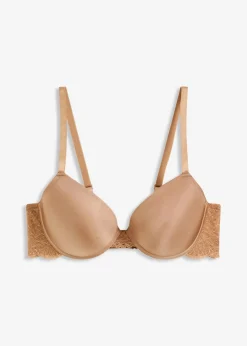 bonprix Große Cups D-H|Bhs^Schalen-BH mit Glanzeffekt camel