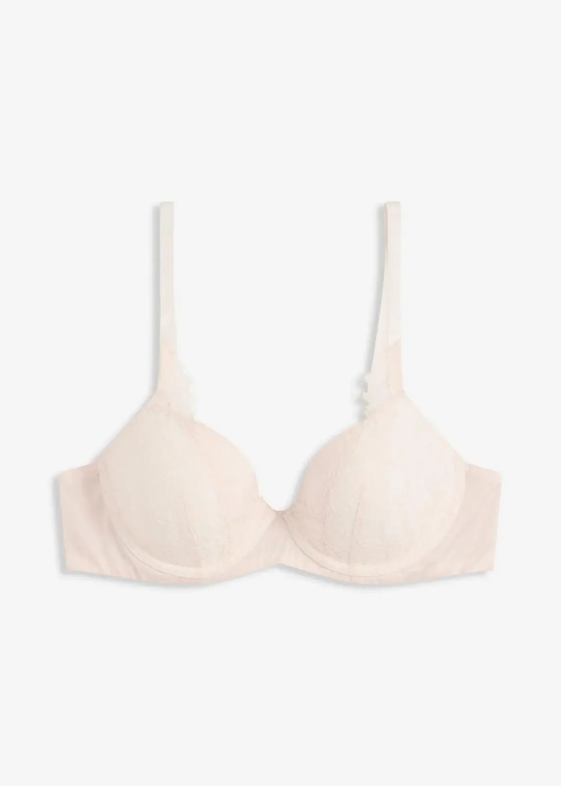 bonprix Große Cups D-H|Dessous^Schalen-BH mit Glanzeffekt puder