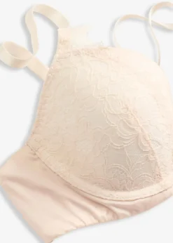 bonprix Große Cups D-H|Dessous^Schalen-BH mit Glanzeffekt puder