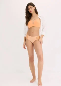 bonprix Nachhaltigere Materialien|Bhs^Schalen-BH ohne Bügel mit Mesh hellpfirsich