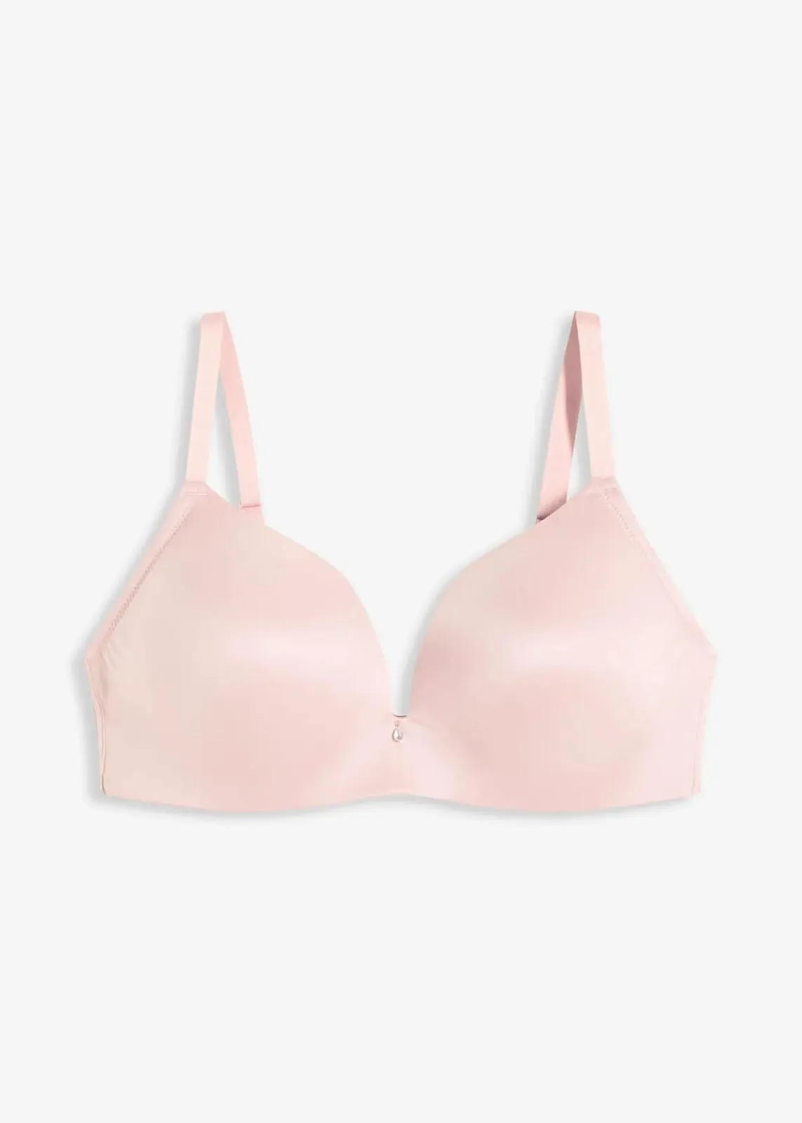bonprix Bhs^Schalen-BH ohne Bügel aus glänzendem Material hellrosa