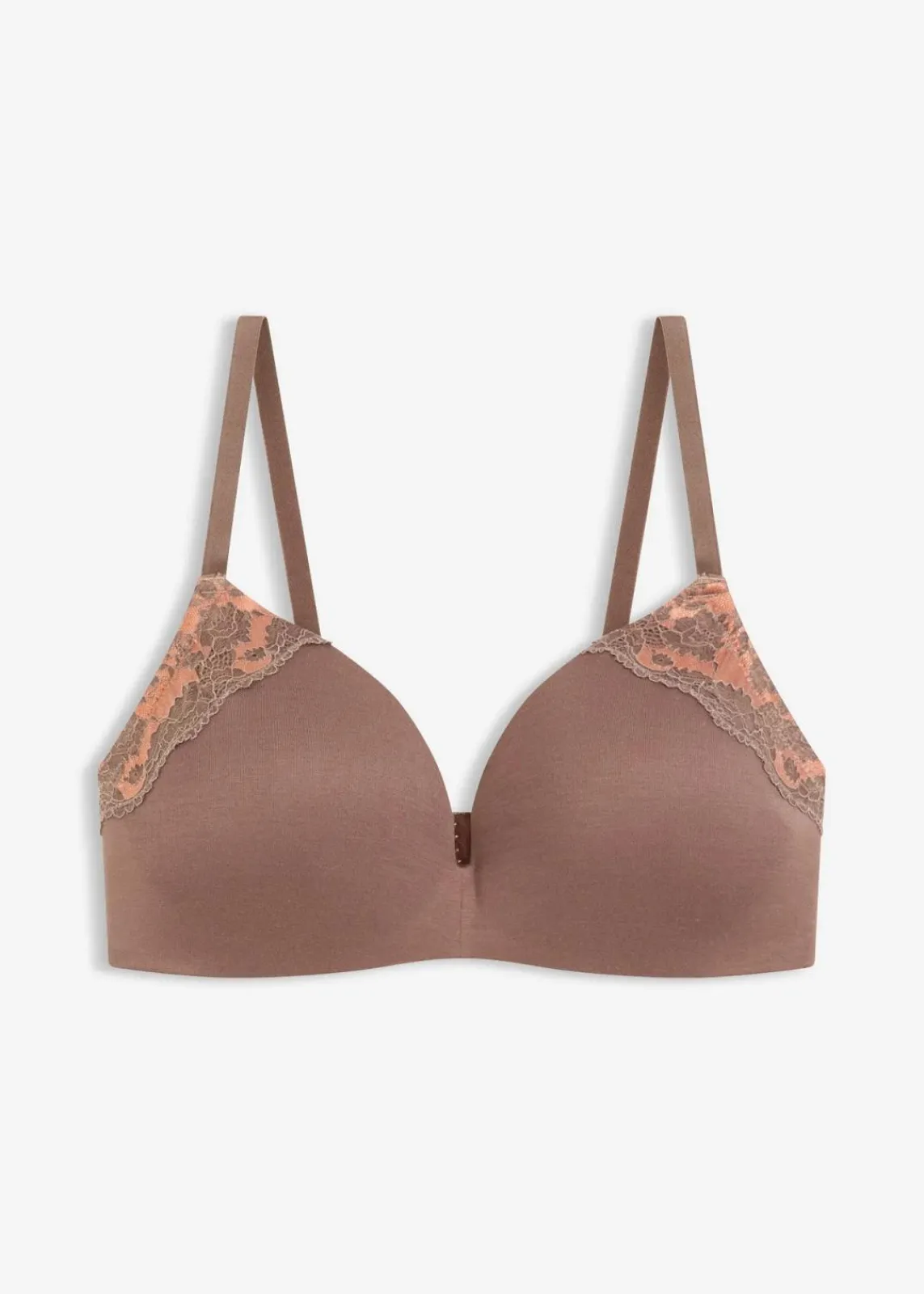 bonprix Bhs^Schalen-BH ohne Bügel aus weichem Modal lehmbraun