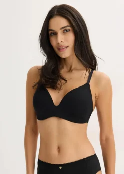 bonprix Nachhaltigere Materialien|Bhs^Schalen-BH ohne Bügel ​mit Bio-Baumwolle schwarz