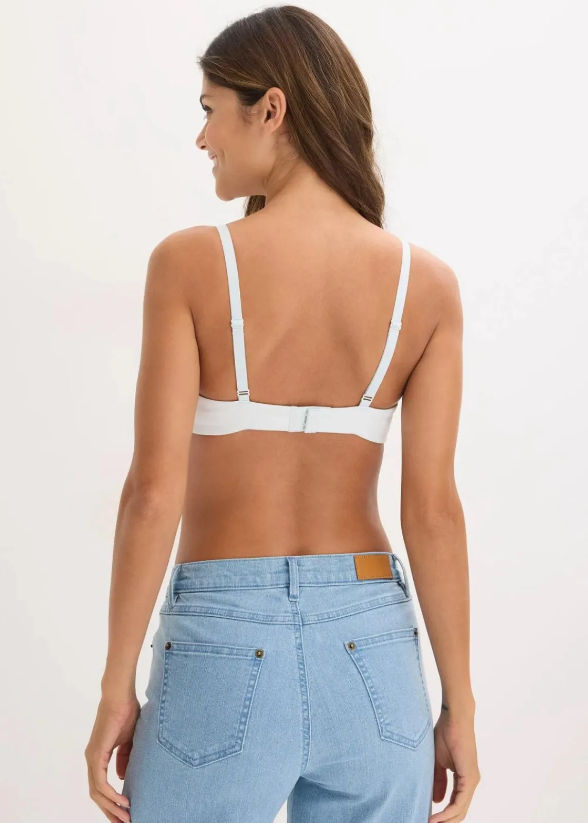 bonprix Nachhaltigere Materialien|Bhs^Schalen-BH ohne Bügel mit Bio-Baumwolle cremeblau