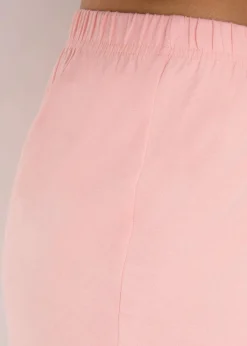 bonprix Wäsche·Nachtwäsche|Nachhaltigere Materialien^Schlaf Shorts (3er Pack) pfeffergrün/mentholblau/softrosa