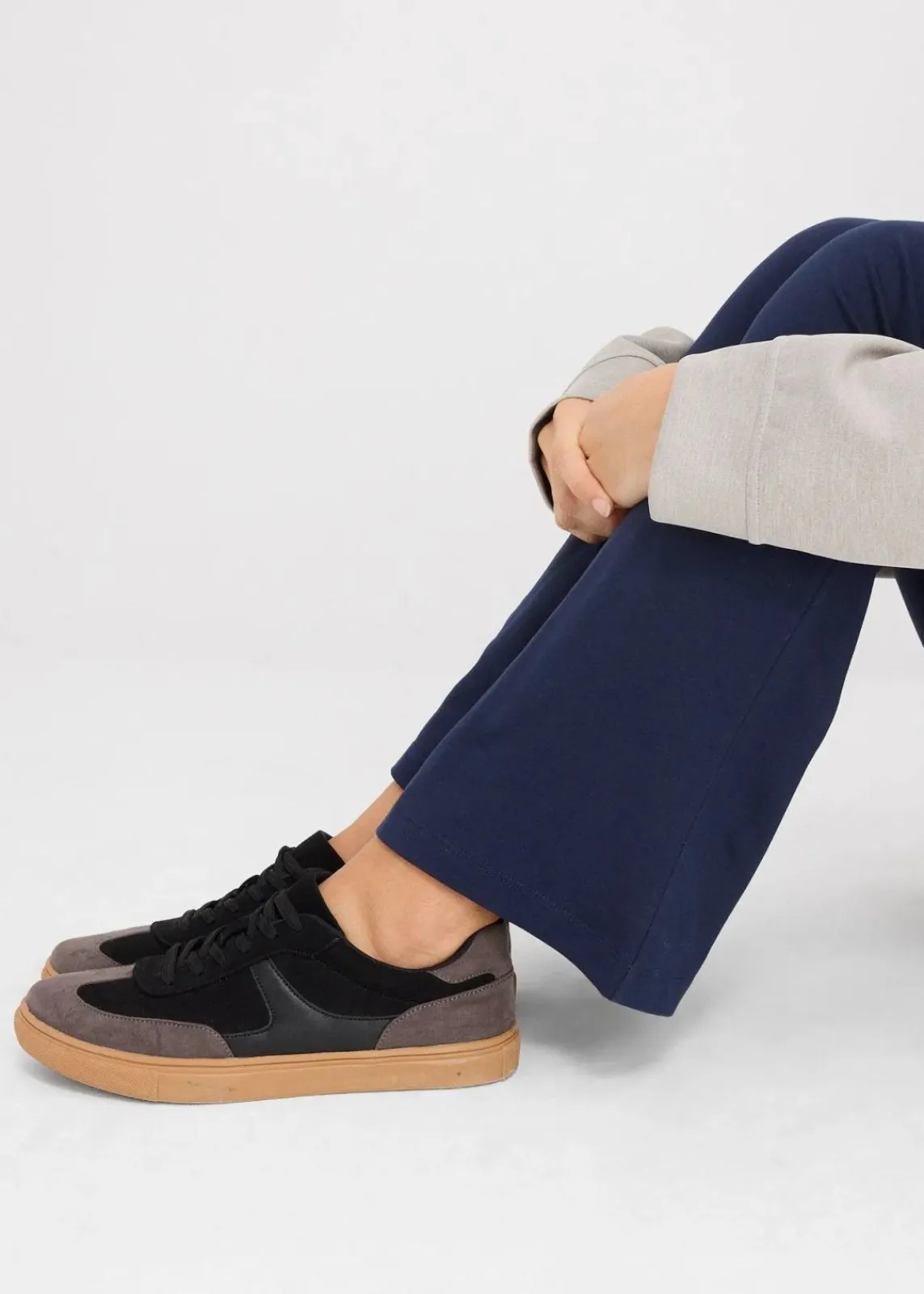 bonprix Nachhaltigere Materialien|Hosen^Schlaghose aus Bio-Baumwolle mit Stretch dunkelblau