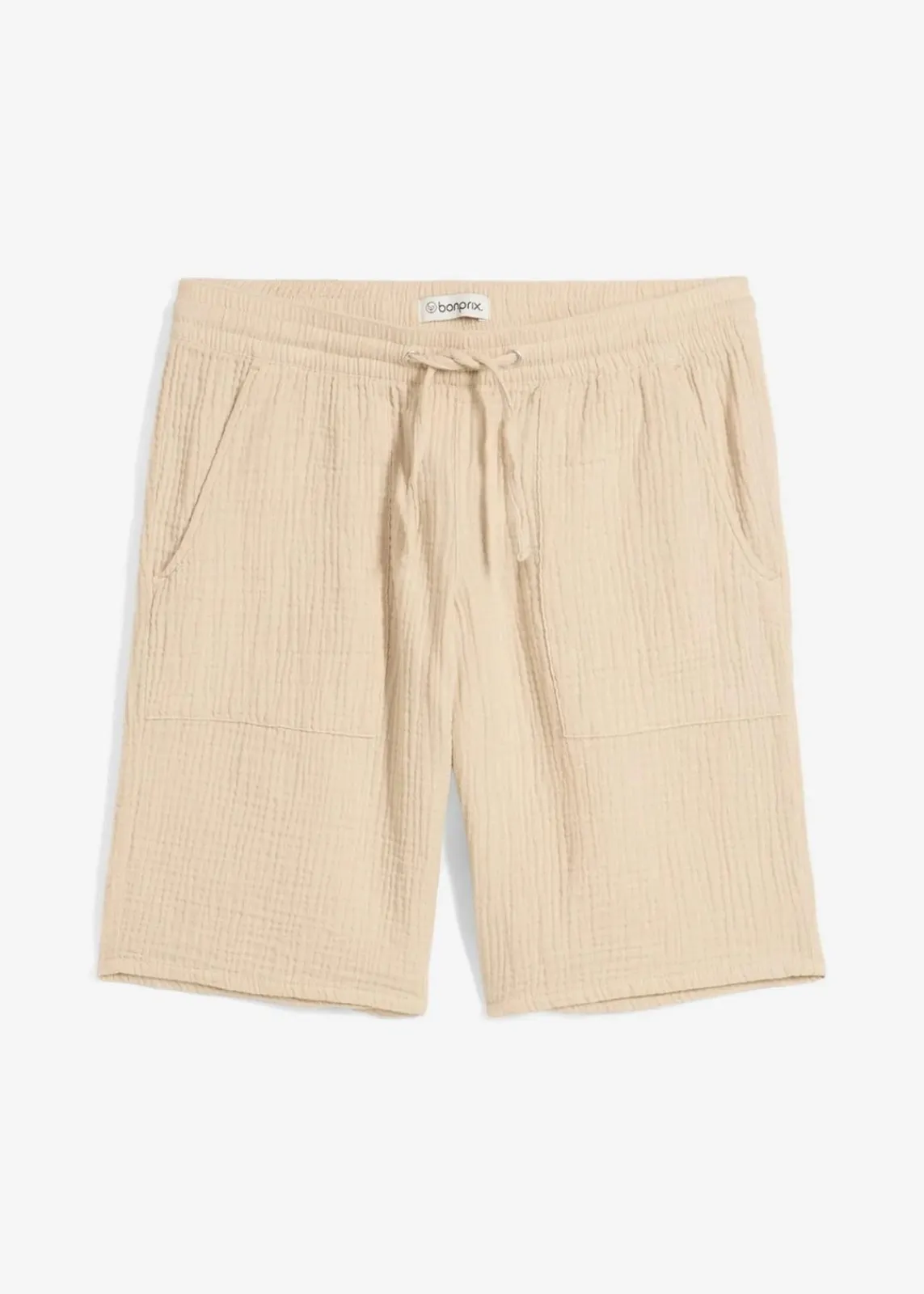 bonprix Bekleidung·Outdoorbekleidung|Bekleidung·Kleider^Schlupf-Bermuda aus Musselin hellsand