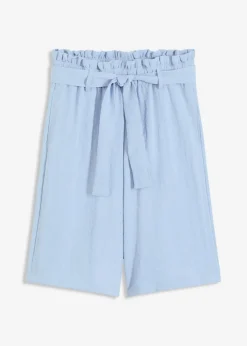 bonprix Nachhaltigere Materialien|Hosen^Schlupf-Bermuda aus Viskose-Mix hellblau