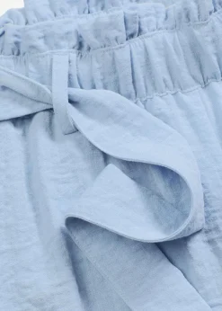 bonprix Nachhaltigere Materialien|Hosen^Schlupf-Bermuda aus Viskose-Mix hellblau