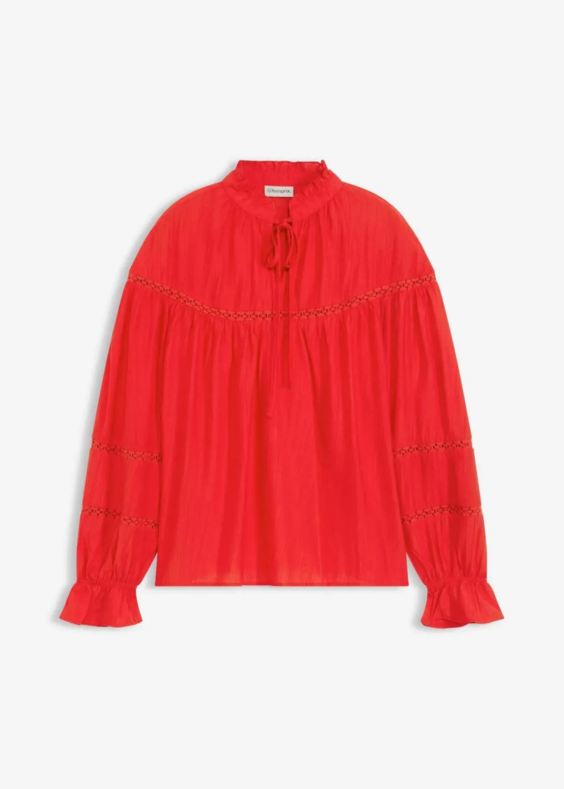 bonprix Bekleidung·Jacken & Mäntel|Blusen & Tuniken^Schlupfbluse aus feinem Viskose-Mix lavarot