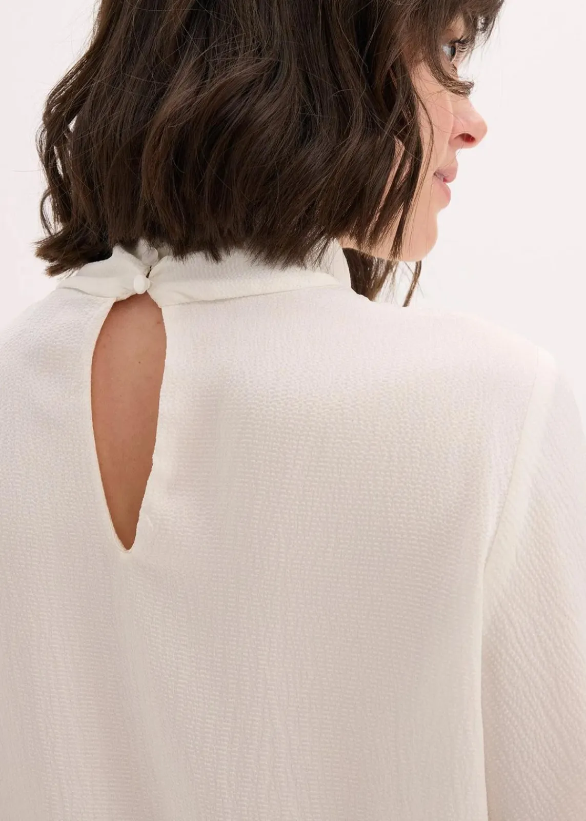 bonprix Bekleidung·Jacken & Mäntel|Blusen & Tuniken^Schlupfbluse aus fließendem Satin perlweiß