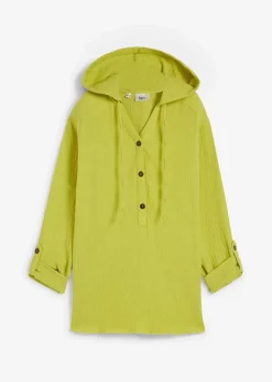 bonprix Blusen & Tuniken|Bekleidung·Jacken & Mäntel^Schlupfbluse aus luftigem Musselin pistazie