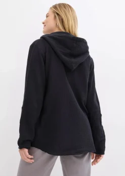 bonprix Blusen & Tuniken|Bekleidung·Jacken & Mäntel^Schlupfbluse aus luftigem Musselin schwarz