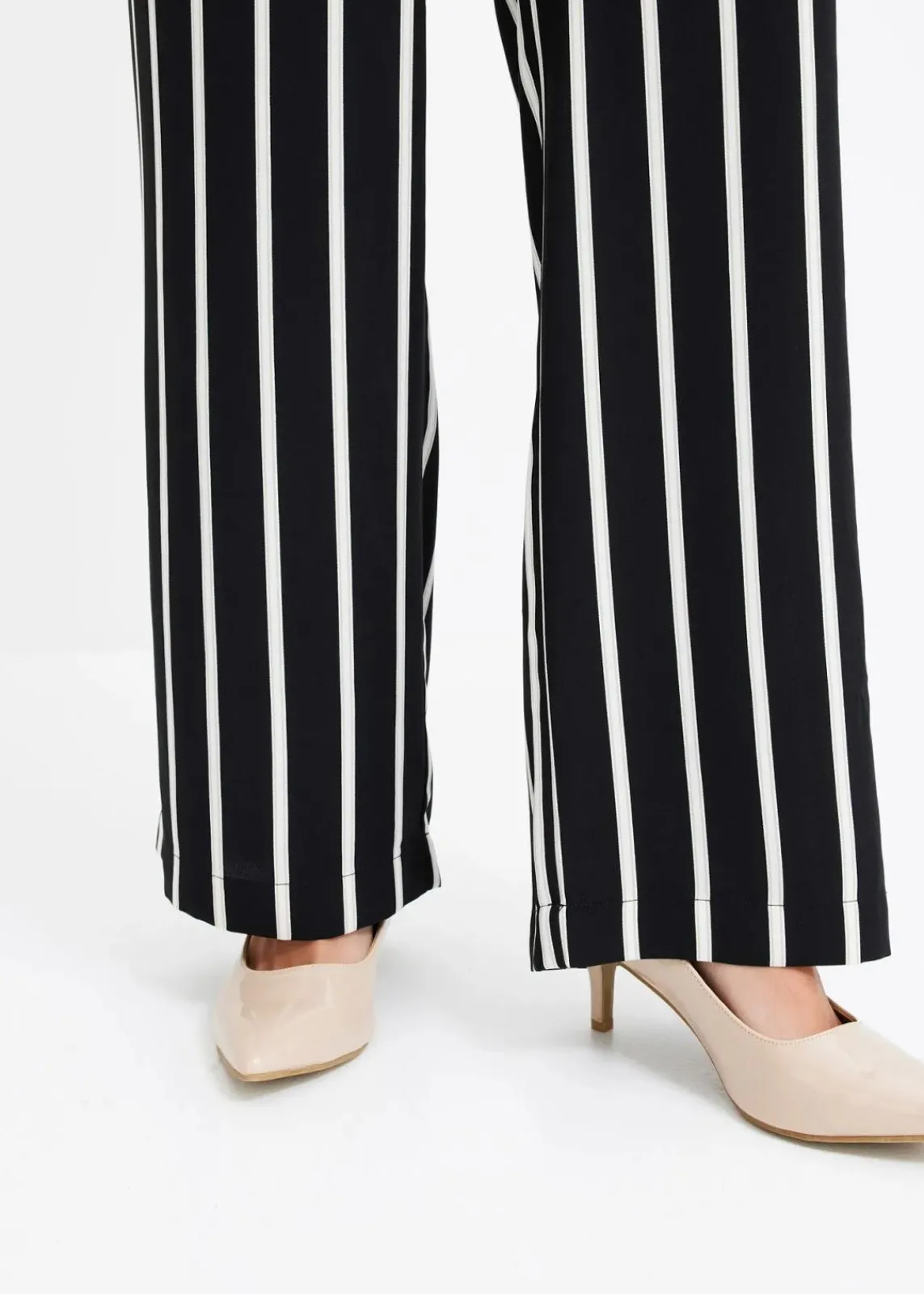 bonprix Bekleidung·Kleider|Hosen^Schlupfhose schwarz/weiß gestreift