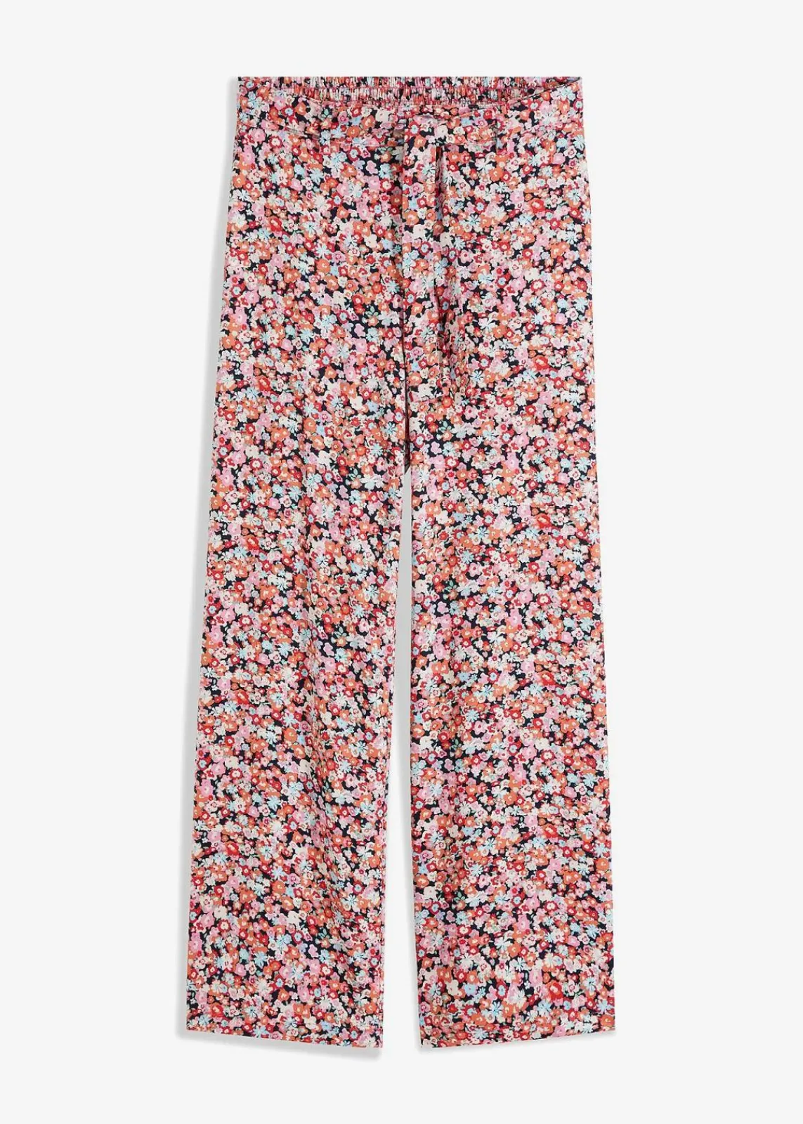 bonprix Bekleidung·Kleider|Hosen^Schlupfhose aus reiner Viskose orange/mint floral