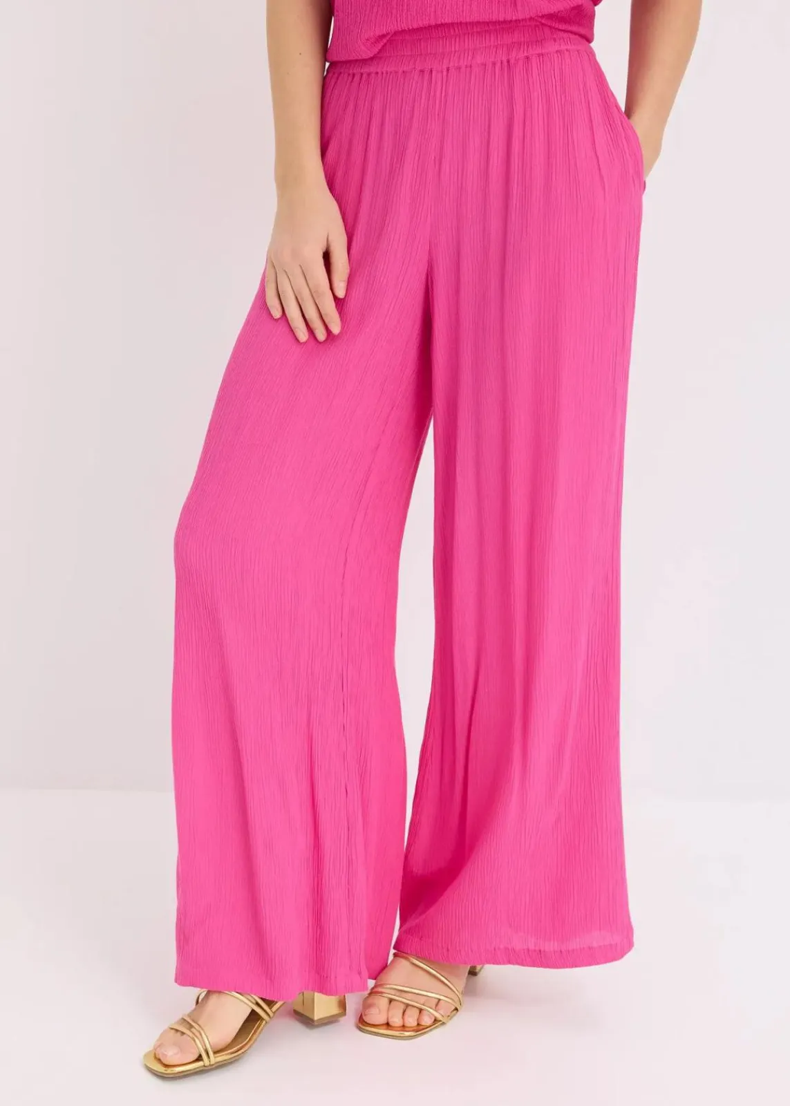 bonprix Bekleidung·Kleider|Hosen^Schlupfhose aus fließender Viskose fuchsia