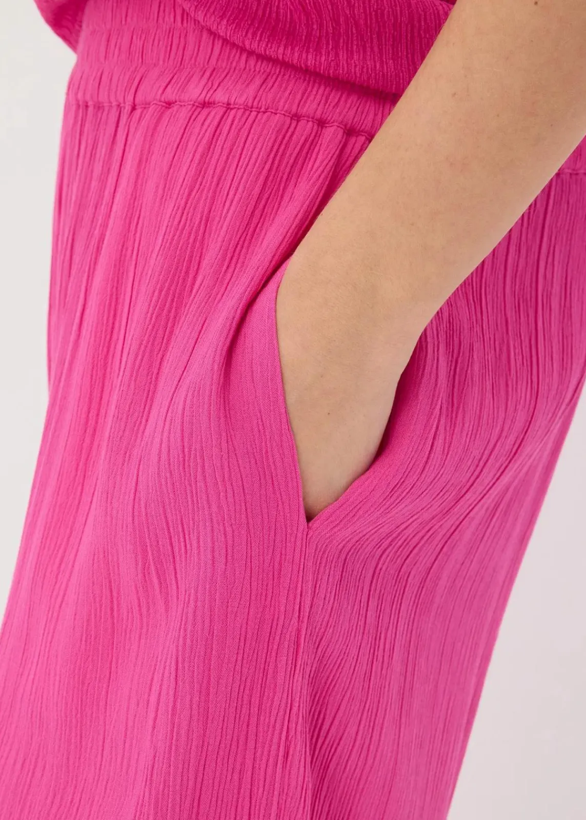 bonprix Bekleidung·Kleider|Hosen^Schlupfhose aus fließender Viskose fuchsia