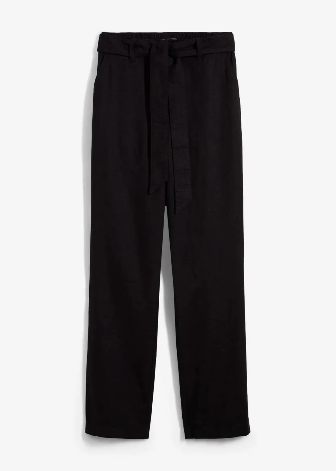 bonprix Hosen^Schlupfhose aus luftigem Leinen-Viskose-Mix schwarz