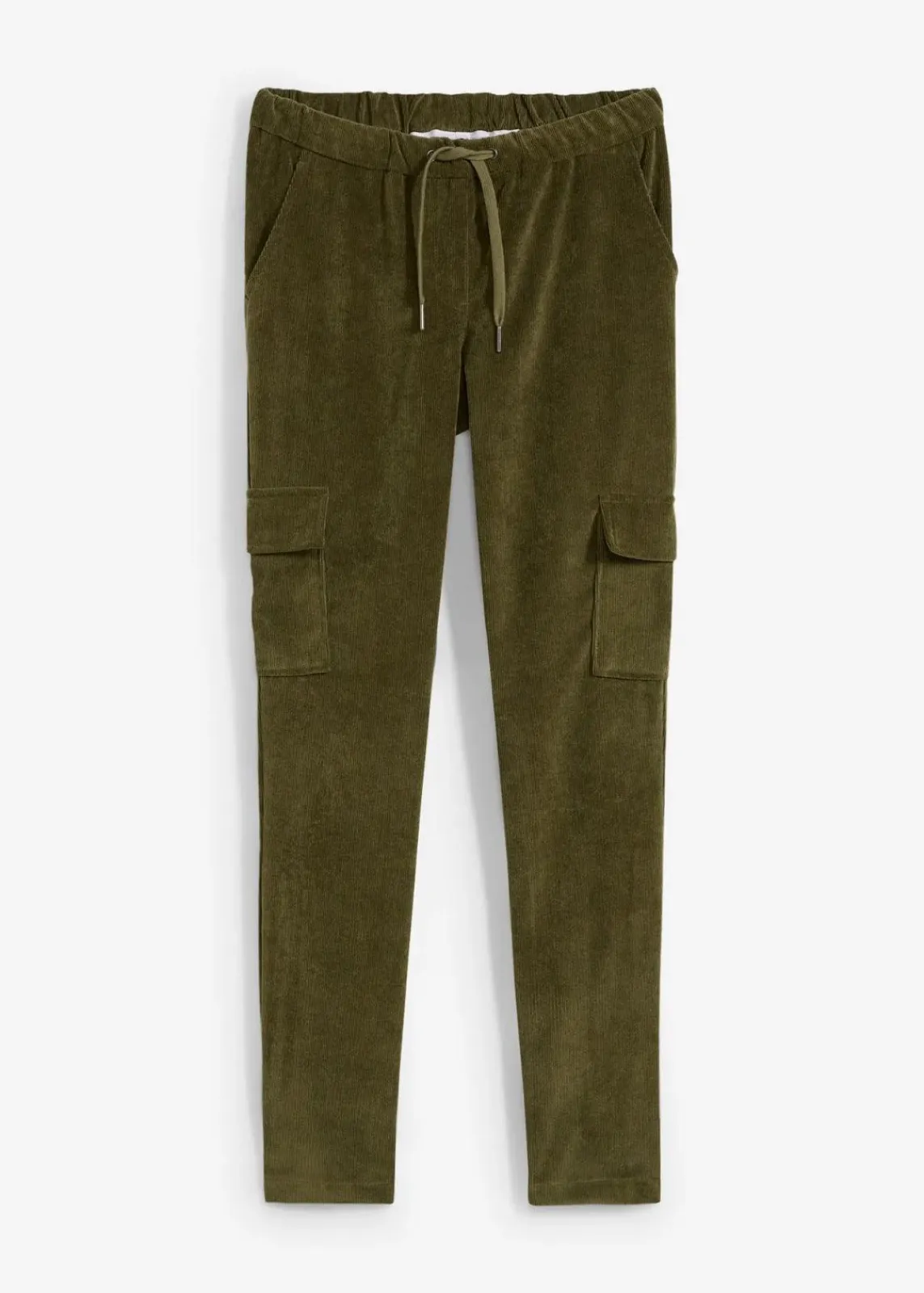 bonprix Bekleidung·Kleider|Hosen^Schlupfhose aus Samt-Cord dunkeloliv