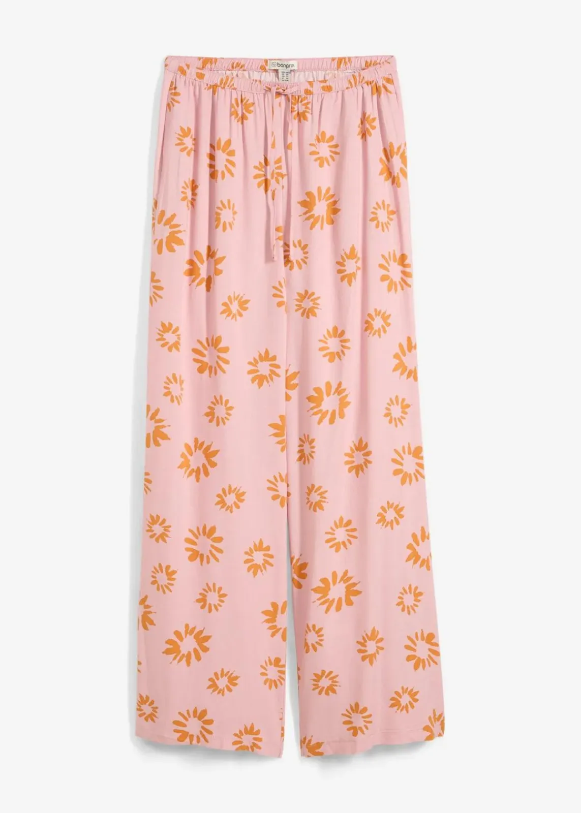 bonprix Bekleidung·Kleider|Hosen^Schlupfhose aus softer Viskose aschrosa/sonnenbraun geblümt