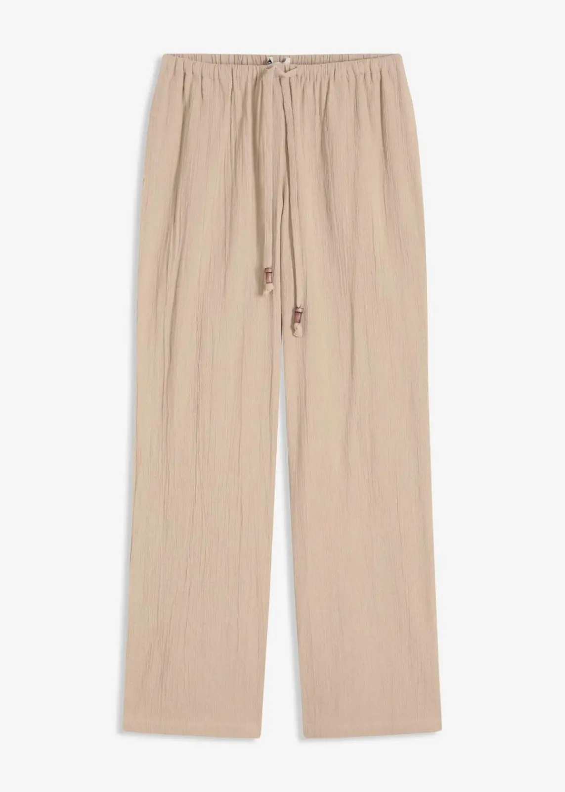 bonprix Hosen^Schlupfhose aus strukturiertem Crinkle beige
