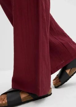 bonprix Hosen|Zweiteiler & Sets^Schlupfhose aus strukturiertem Viskose-Mix ahornrot